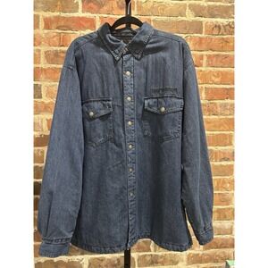 Harley Davidson Denim Jacket, Men's XL, Amazing Condition, Wolf Logo, Quick Ship